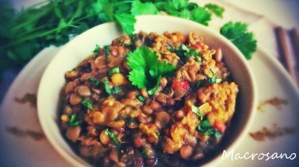 estofado dulce de lentejas al cilantro